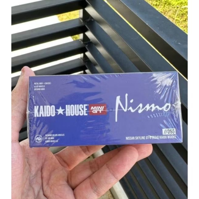 Mini GT Kaido House R34 NISMO BIRU