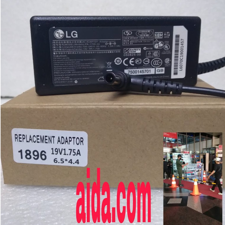 ORIGINAL LG ADAPTOR TIVI MONITOR 20 INCH SAMPAI 24 INCH 19V