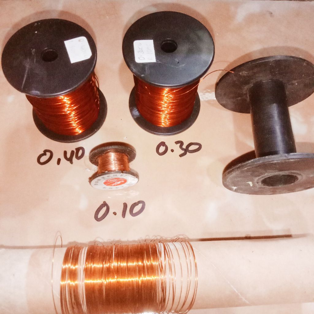 kawat tembaga dan alcu alumunium dinamo spul gulungan 0.3 0.4 0.1 mm | kabel kawat jumper hp handpho