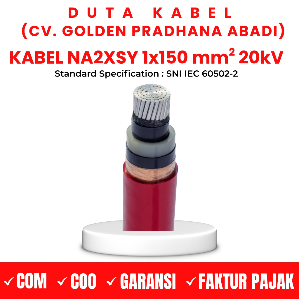 Kabel NA2XSY 1x150 mm2 20kV KABELMETAL (KMI) /1 x 150/1x150mm2/1x150 mm/1 x 150mm2 mm - Kabel Medium