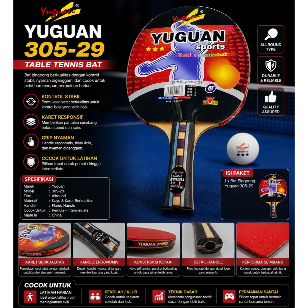 Bat Pingpong Yuguan 305-29