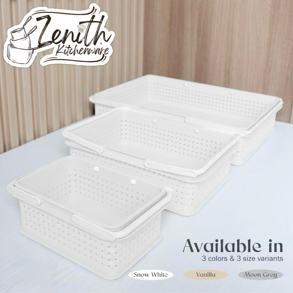 KERANJANG MULTIFUNGSI LUCKY STAR HANAMI/ ORGANIZER BASKET/ KERANJANG PENYIMPANAN DENGAN HANDLE