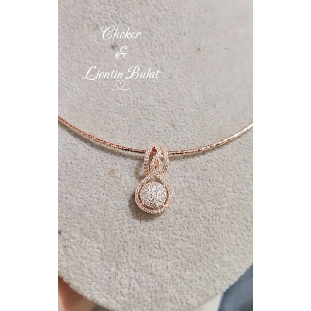 xuping88 liontin dan Choker model buka ulir terbaru dan kekinian