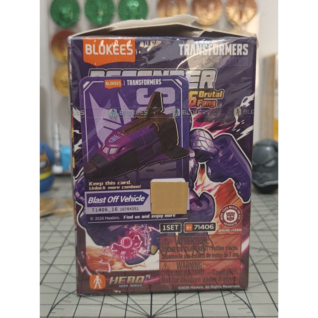 BLAST OFF BLOKEES TRANSFORMERS DEFENDER VERSION 06 OFC TANPA KOIN