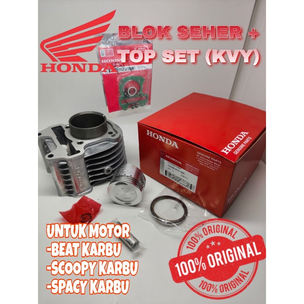 ORIGINAL BLOK SEHER + TOP SET (KVY) BLOK BEAT KARBU SPACY KARBU SCOOPY KARBU