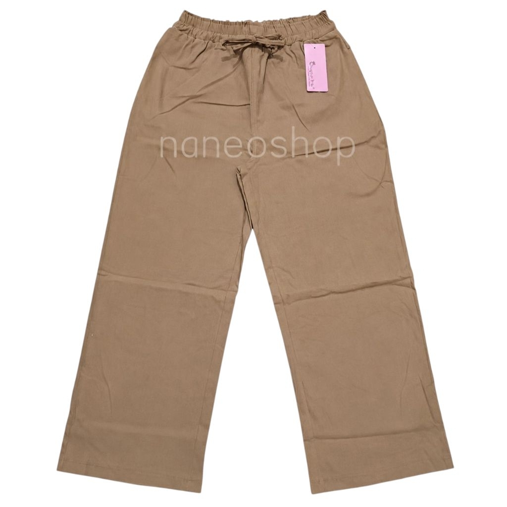 [Ootd] Aruna Celana Kulot Panjang Wanita Polos Stretch Tebal Simple Me
