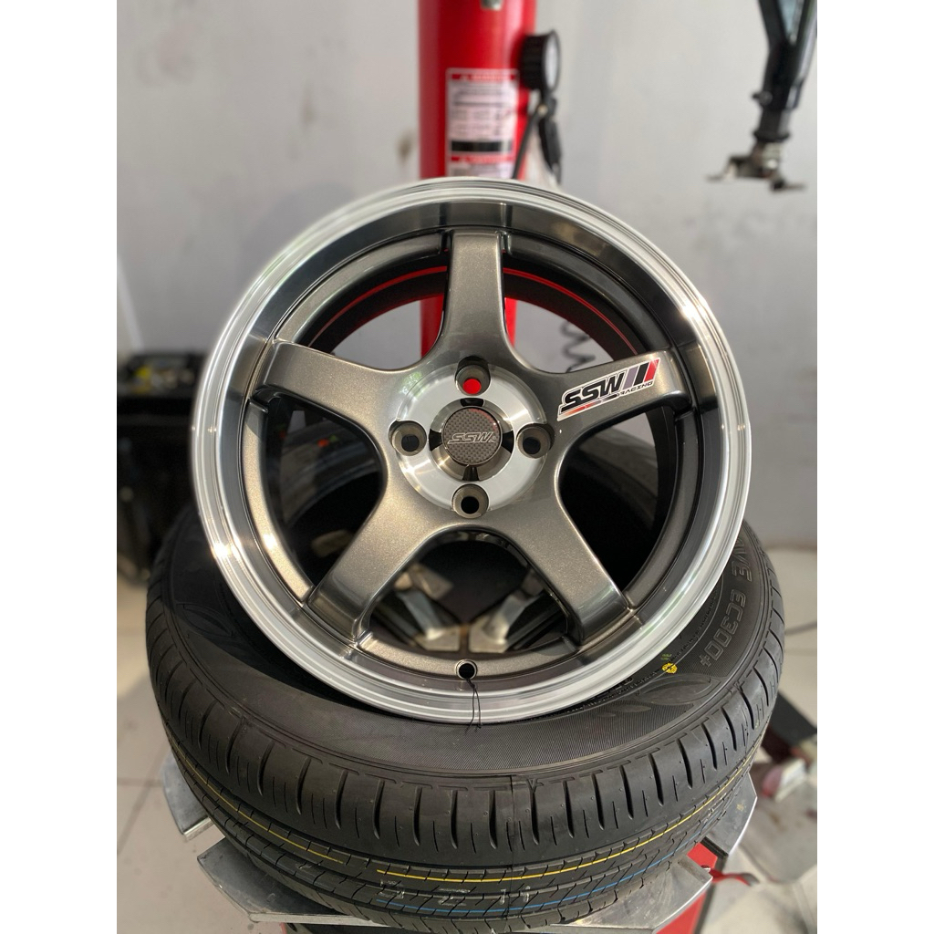 velg ssw advan gt racing mobil r15 pelek sporty ring 15 jazz, brio, calya, sigra,dll