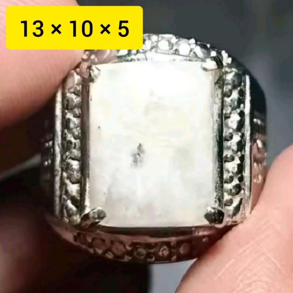 NATURAL CINCIN BATU AKIK JARI 8 - 9 BIDURI AIR LAUT