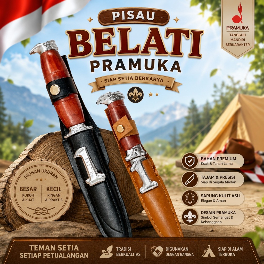 Pisau Belati Anak Pramuka Siaga Penggalang