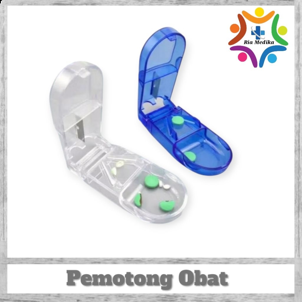 Pemotong Obat Tablet  Pill Cutter Tempat Obat Pemecah Pil