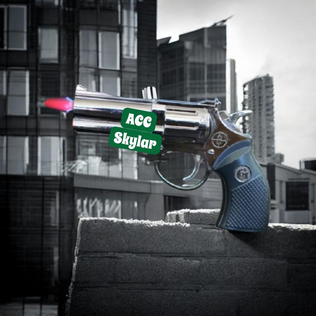 mancis korek api gas bara pistol mini gun laser pointer lighter unik || Skylar Jam Acc