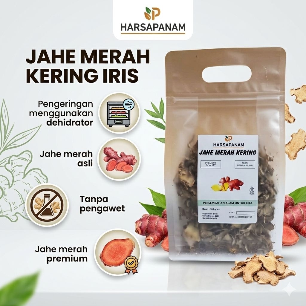 JAHE MERAH IRIS KERING