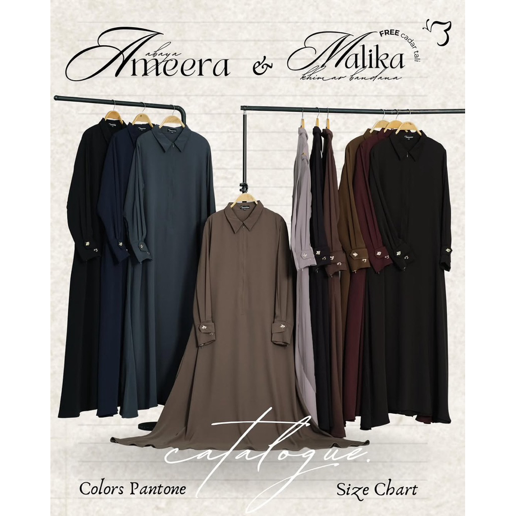 BONAVISTA - ABAYA AMEERA MINA ANTI UV | ABAYA UMROH | GAMIS  POLOS SYARI LEBARAN | ORIGINAL ANTI UV 