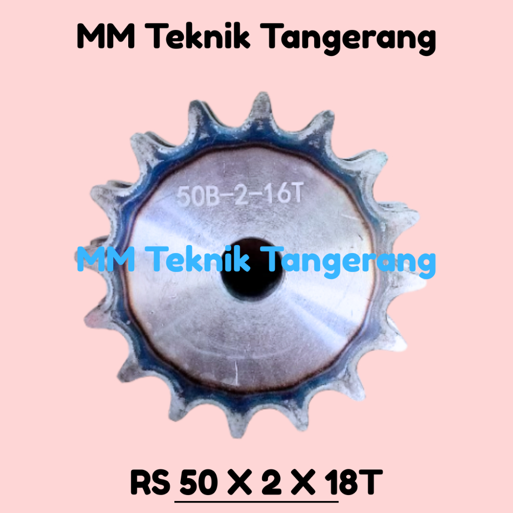Sprocket RS 50 x 2 x 18 T Gear RS 50-2x18T Rantai Double Gir gigi Z 18T 18 T RS50 -2 50Z18 50x2x18T 