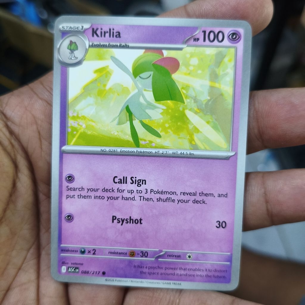 kirlia tcg pokemon / kartu pokemon