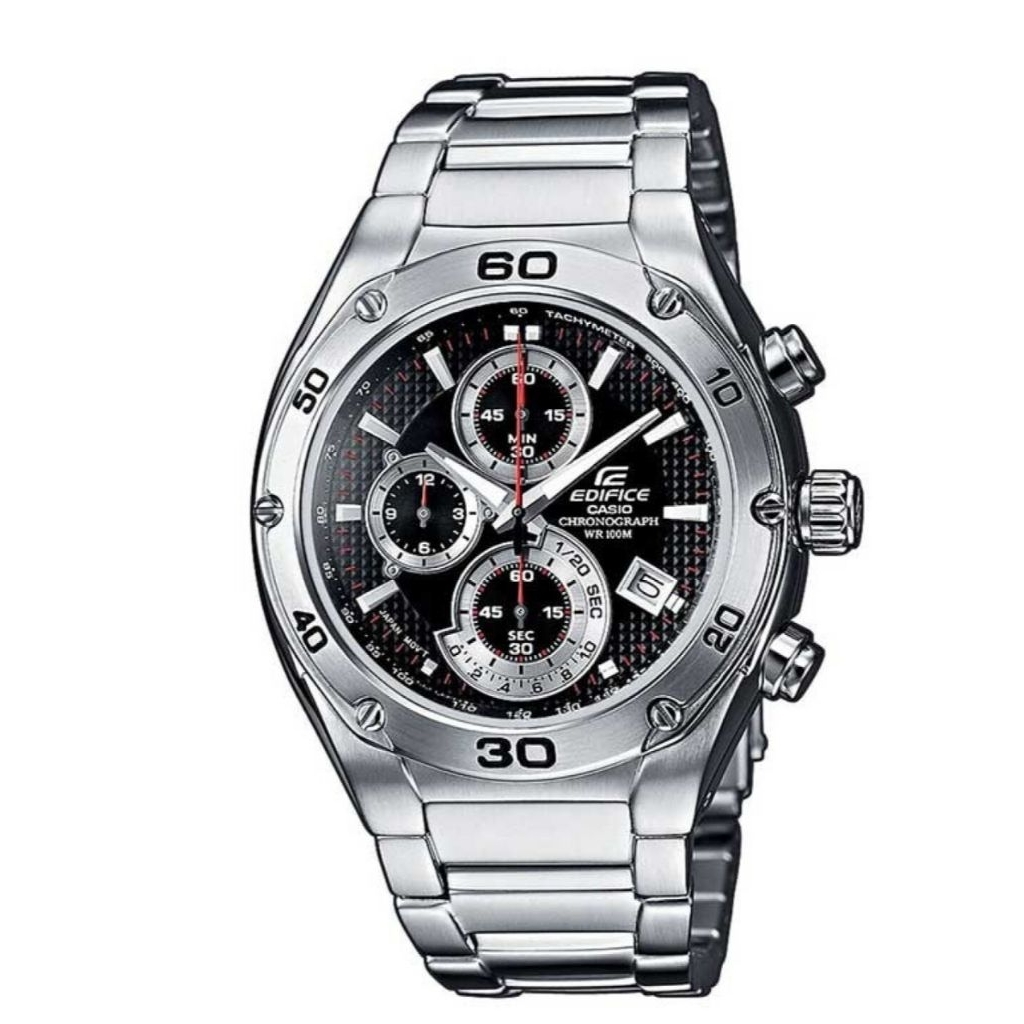 Jam Tangan Casio Edifice EF-517D-1AVDF Rantai Silver Cowok