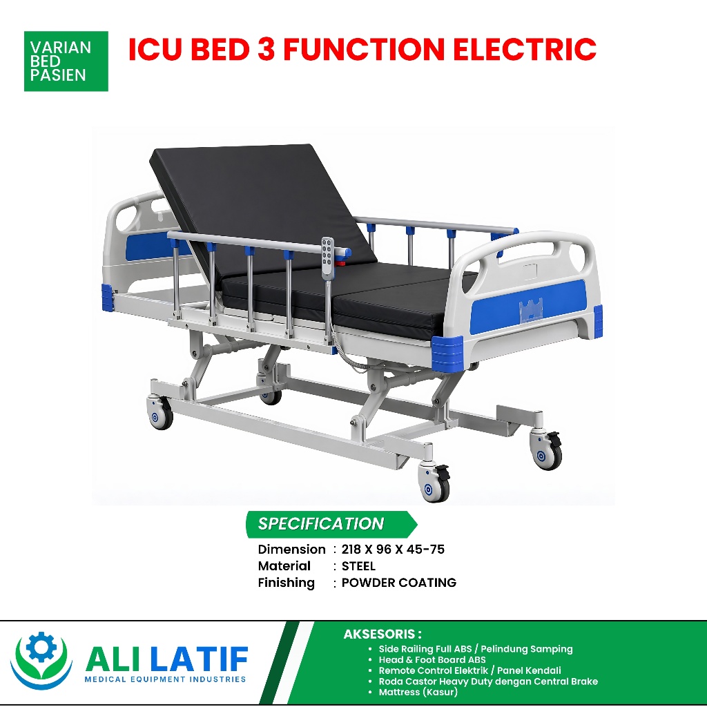 ICU Bed 3 Function Electric