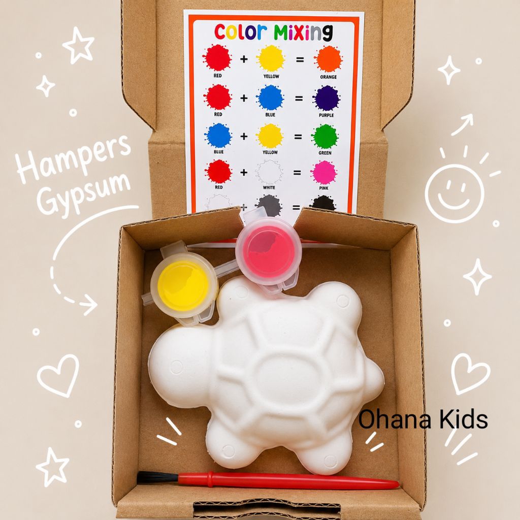 Gypsum Painting Kit - Gypsum Lukis Anak - Hampers Gypsum Anak - Gift Birthday - Souvenir Anak Ulangt