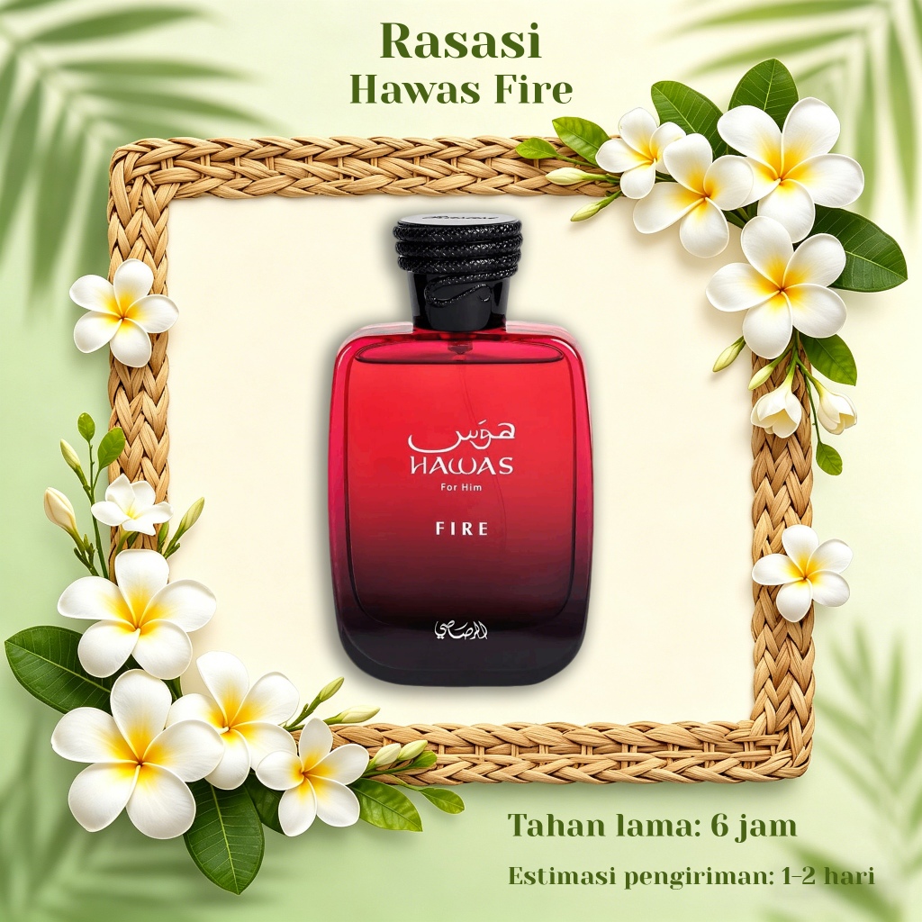 Rasasi Hawas Fire For Him EDP 100ml / Rasasi Its Essential / Rasasi Parfum