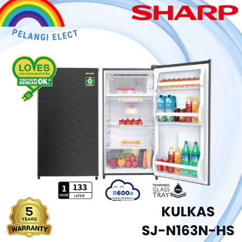 Kulkas 1 Pintu SHARP SJ N162N HS / SJ-N163N-HS GARANSI RESMI