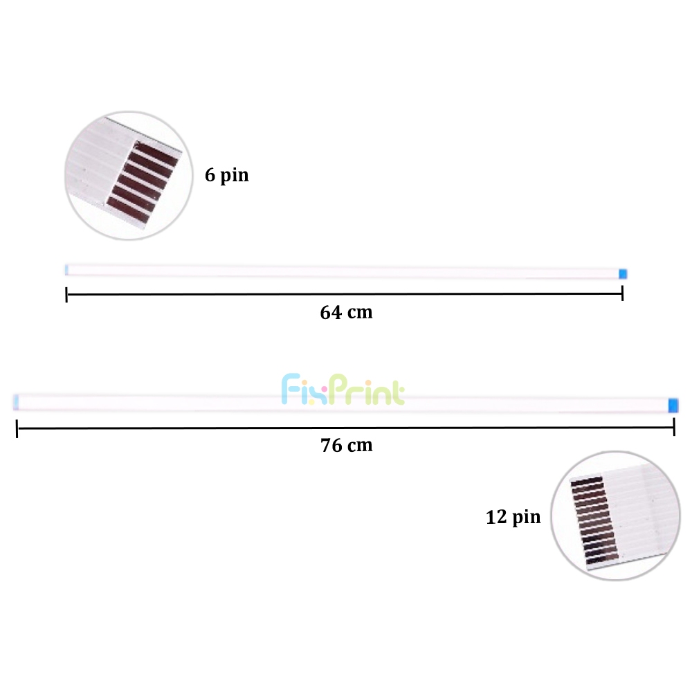 FixPrint Kabel Scanner Canon MP237 MP 237 (2 Pair)