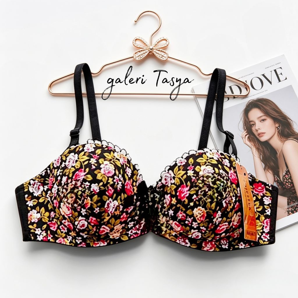 389 Bra kawat cup A kancing 2 Bra busa sedang ukuran 32.34.36