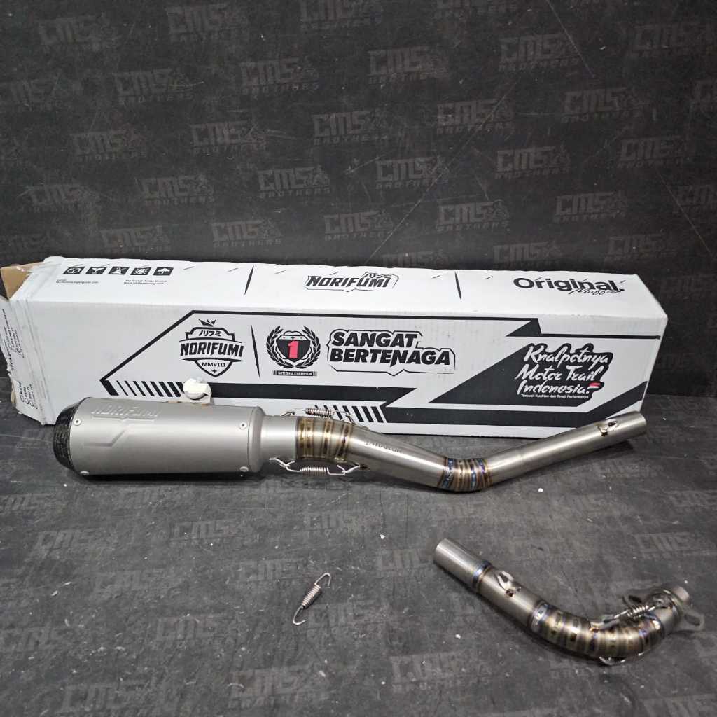 Knalpot Norifumi GTX Pro Titanium Carbon Yamaha Jupiter Z Vega Original