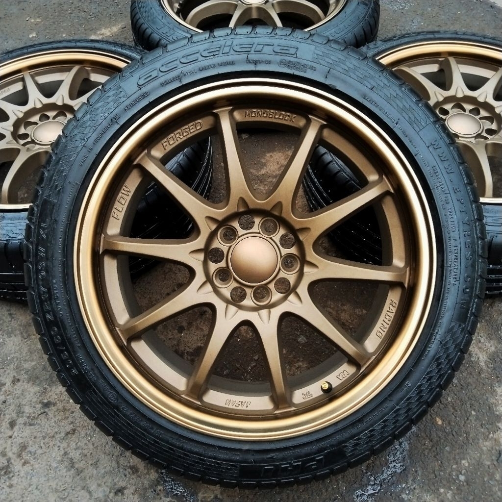 Velg Racing JDM Rays Ce28 R17 Pcd 5x114 Lebar 7.5 ET 42 + Ban Accelera PHI 205/50 R17