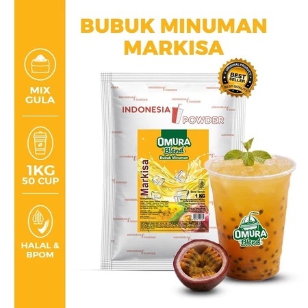 Indonesia Powder Rasa Markisa 1KG Merk Omura Blend