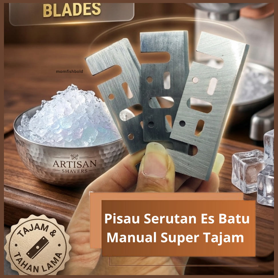 Mata Pisau Serutan Es Manual Bahan Tebal - Pisau Pengganti Alat Pasahan Es Batu Jadul
