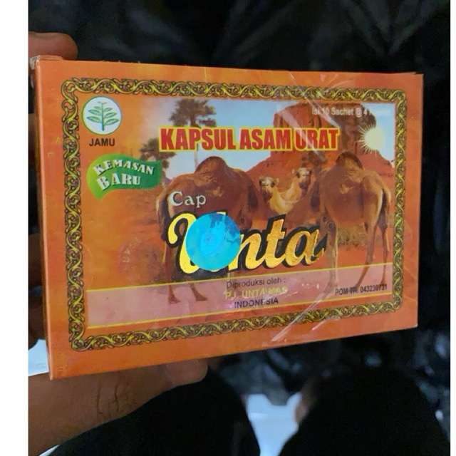 kapsul asam urat cap unta original