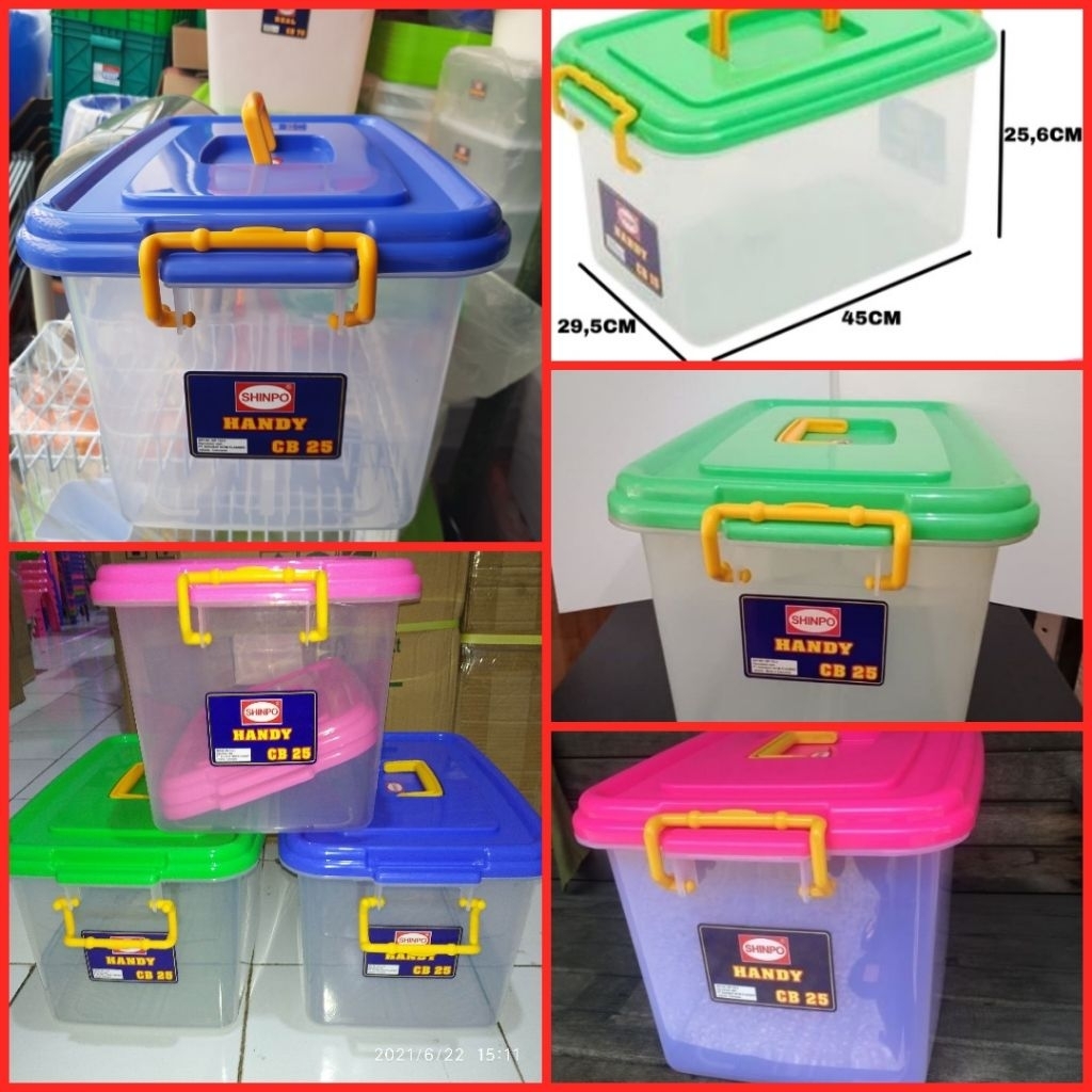 Tempat kue box kue box container bahan plastik Shinpo CB 25
