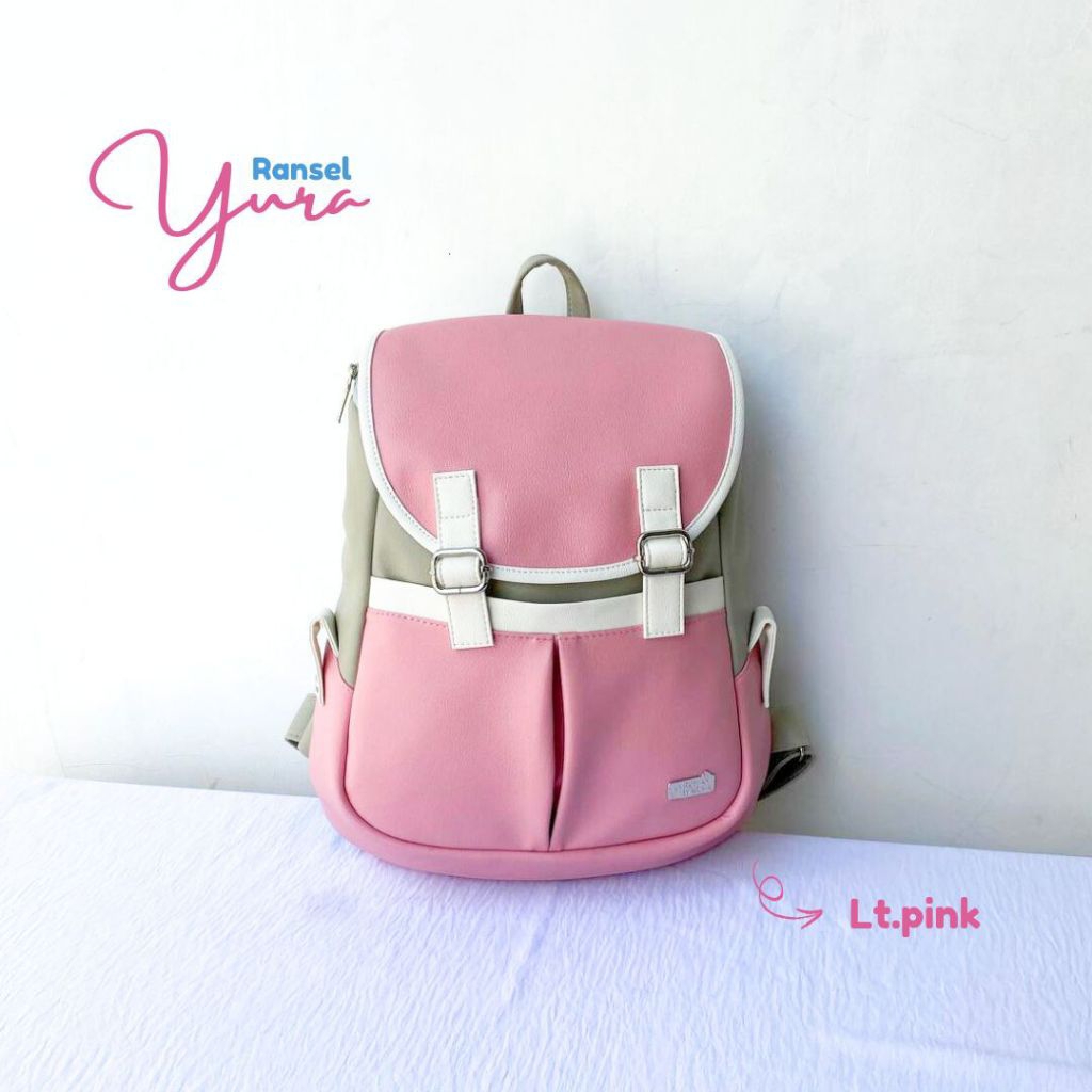 Ransel Yura by Rumah Warna tas ransel wanita pink korea