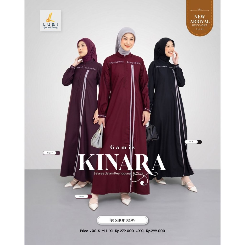 KINARA COUPLE | BY LUBI GAMIS KOKO COCOK UNTUK OUTFIT KONDANGAN&LEBARAN KEKINIAN