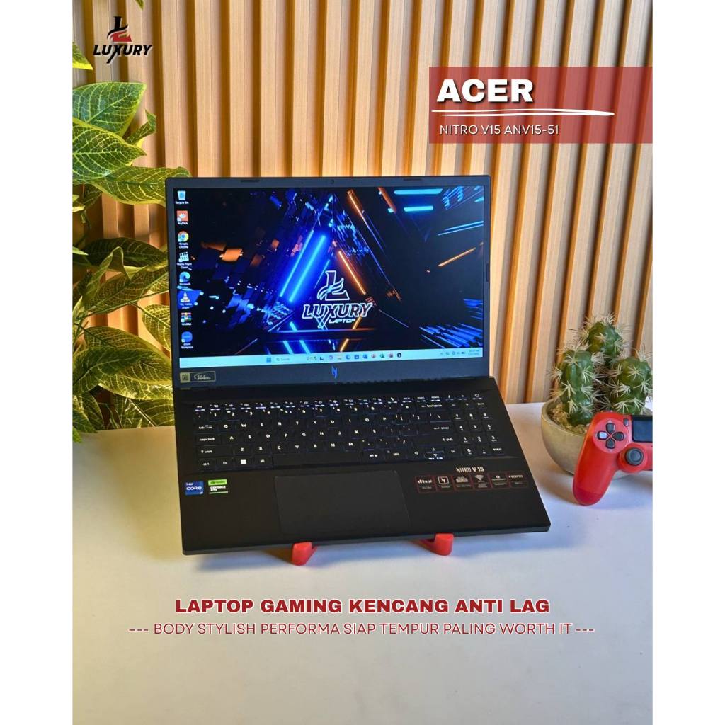 LAPTOP ACER NITRO V15 ANV15 51 13TH GEN INTEL CORE I7 NVIDIA GEFORCE RTX 2050 SSD 512GB RAM 16GB DDR
