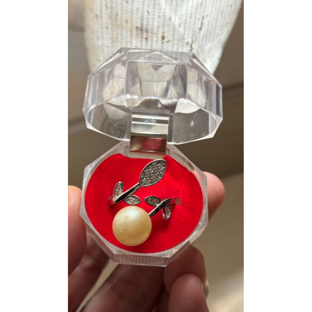 cincin mutiara laut asli dari lombok