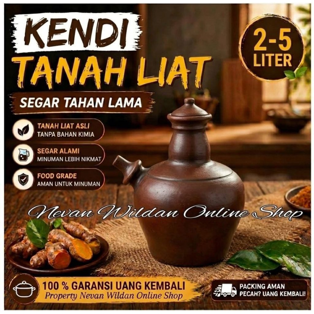 KENDI TRADISIONAL 3 LITER | KENDI TANAH LIAT 2 LITER | KENDI AIR | KENDI TANAH LIAT | KENDI HALUS