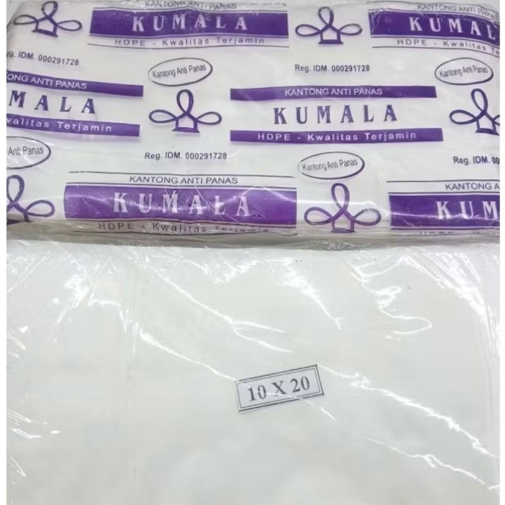 Plastik Anti Panas Kumala uk. 10x20 (1 bks)