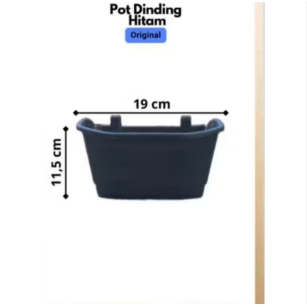 Pot vertikal garden. Pot tempel hitam