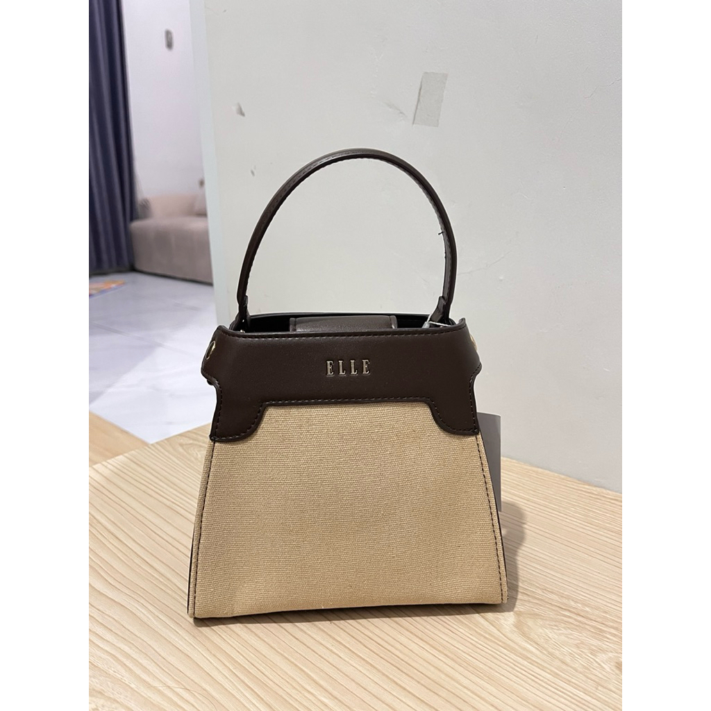 Tas wanita Elle hand bag sling bag original new 100% brown defect