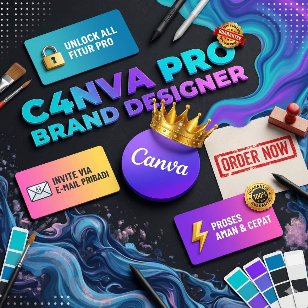 Desain Template Canva Selamanya Bergaransi