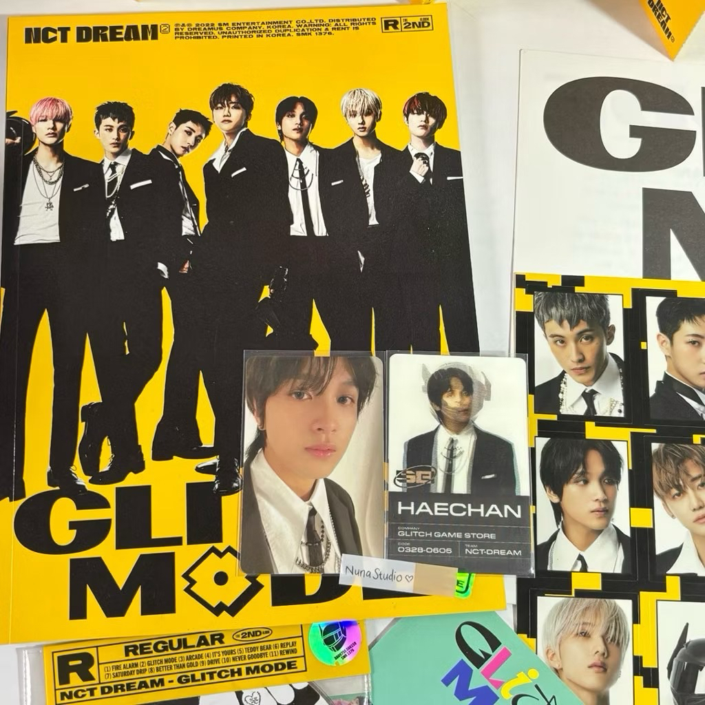 ALBUM NCT DREAM GLITCH MODE SCRATCH VER FULLSET UNSEALED HAECHAN SET PHOTOCARD HAECHAN SCRATCH PC HA