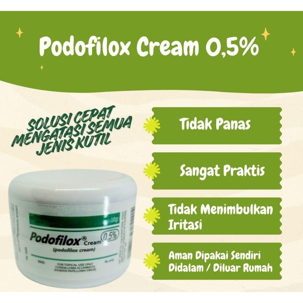 PODOFILOX 100% Asli Original Herbal Atasi Kutil Di Kulit