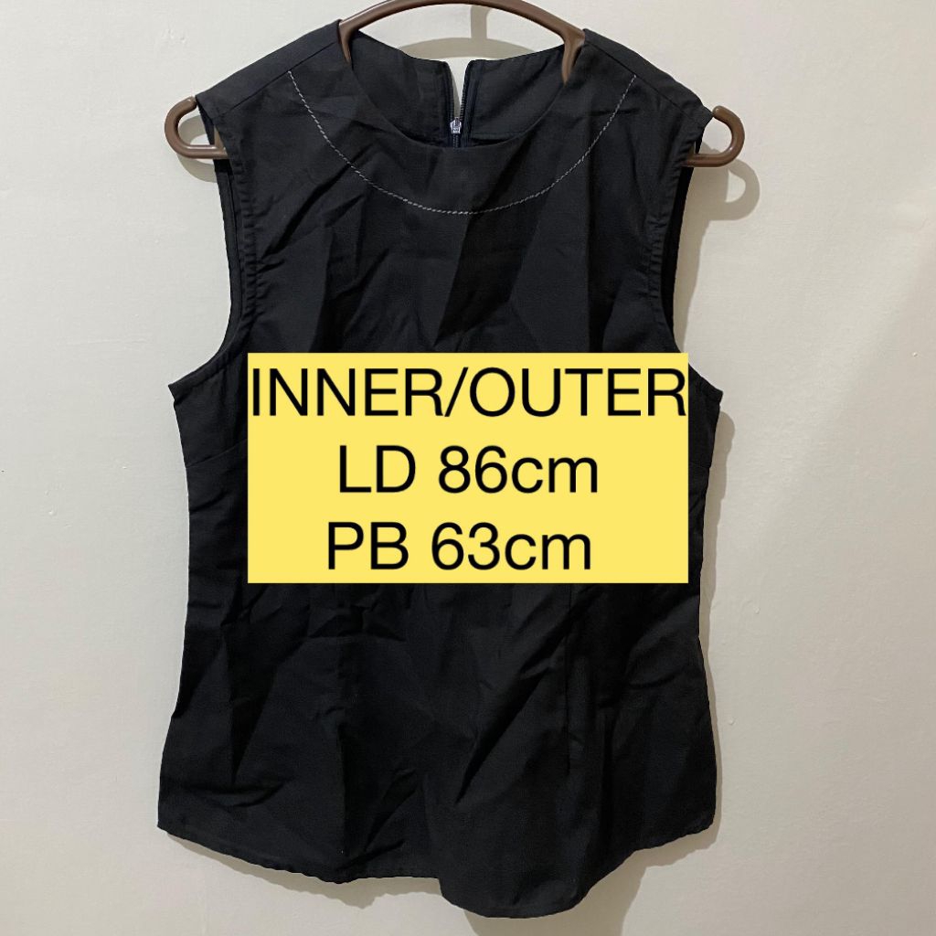 INNER ATAU OUTER HITAM TANPA LENGAN