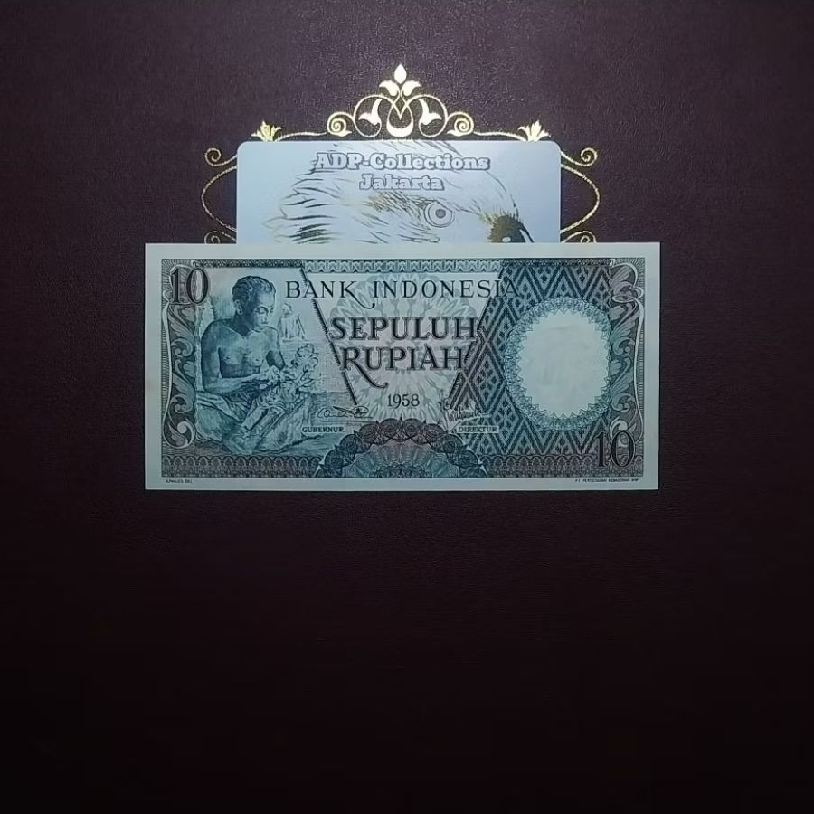 Uang Kuno 10 Pekerja 1958 Seri X