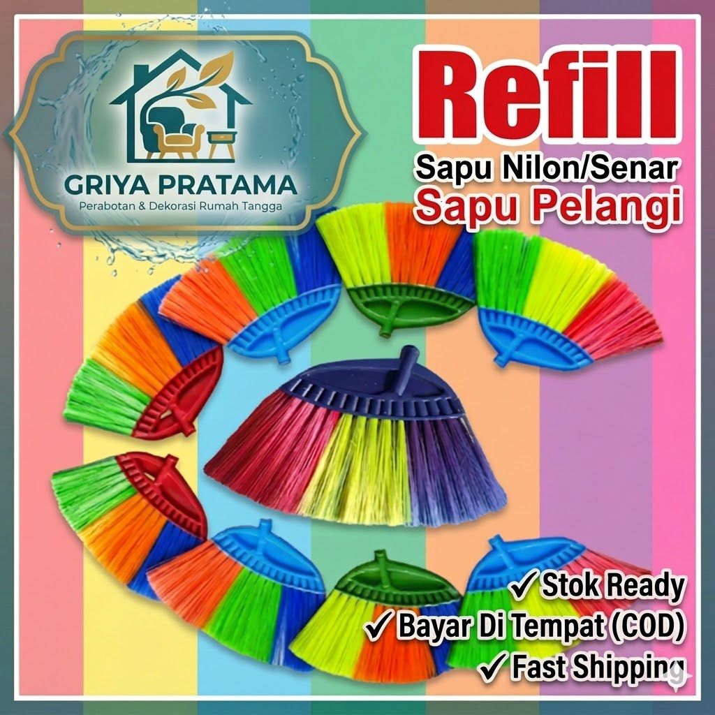 REFILL SAPU LANTAI SENAR / REFILL SAPU SENAR NILON / REFFIL SAPU LANTAI SENAR NILON TANPA TANGKAI GA