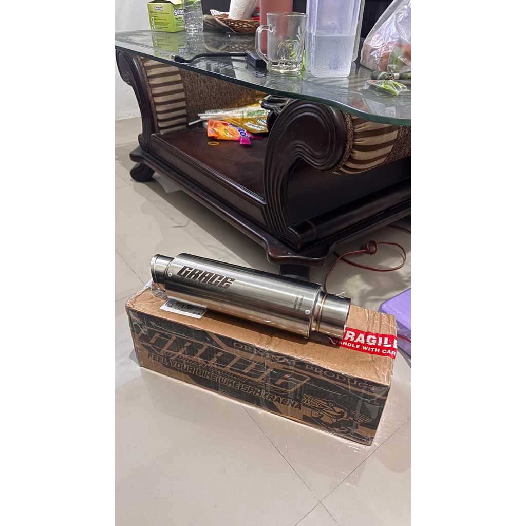Silincer GRACE EXHAUST **second part* inlet 63, 2 kali pemakaian