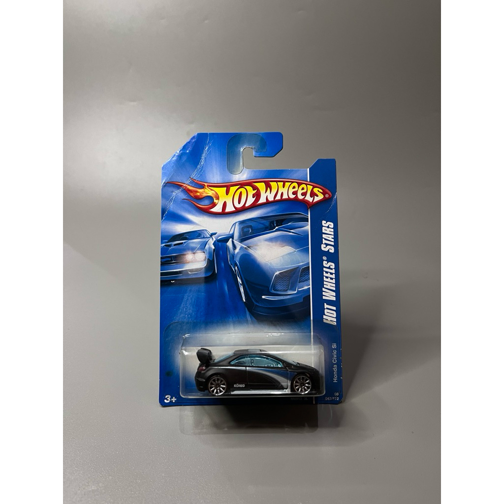 Hotwheels Bluecard Honda Civic SI Hitam Silver