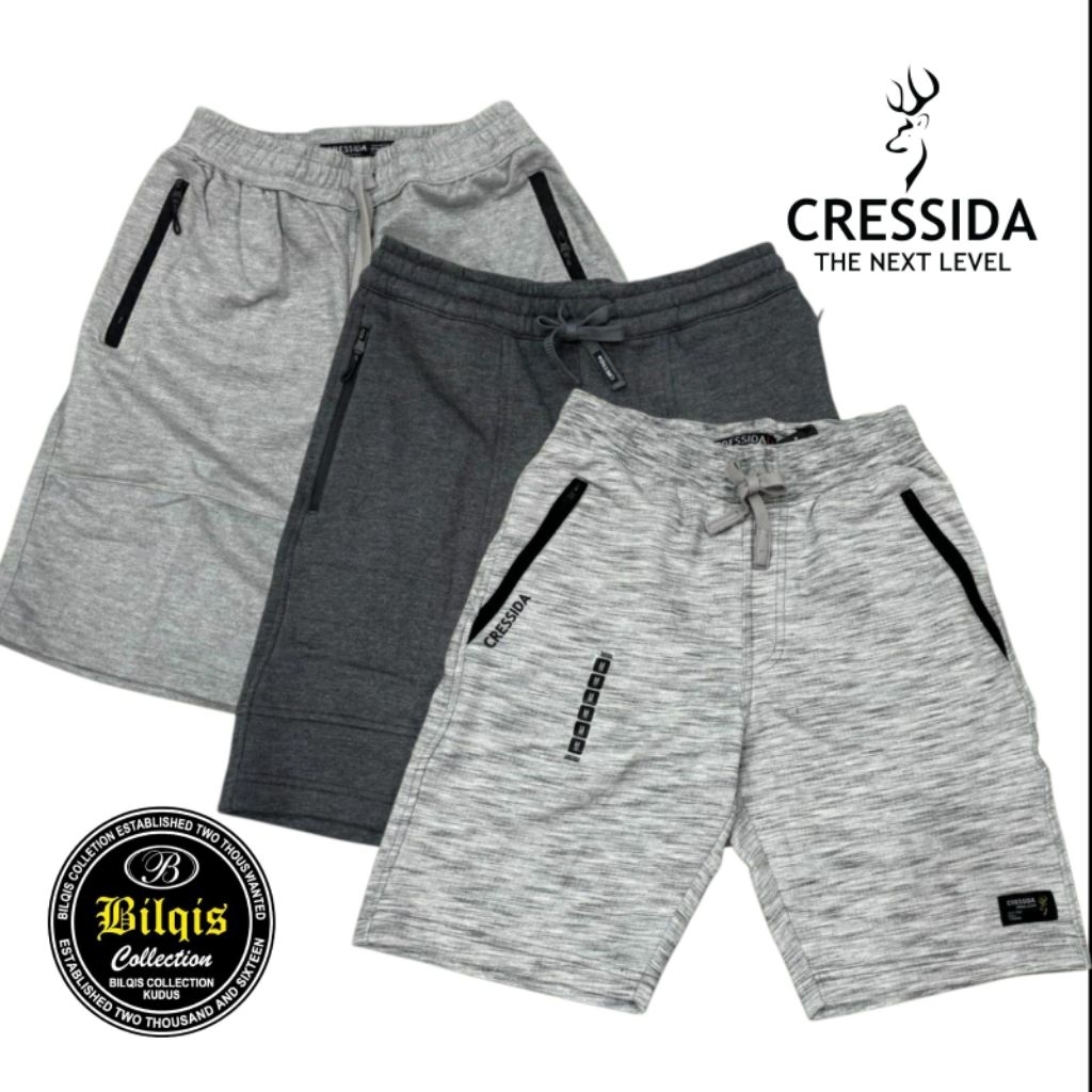 celana pendek katun cressida pria original