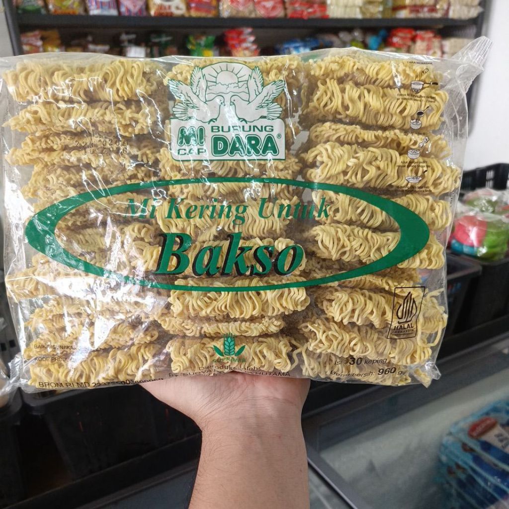 Mie Kering Bakso Isi 30 keping